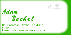 adam mechel business card
